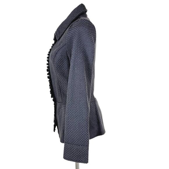 Decree textured blazer top gray size medium - Picture 2 of 7